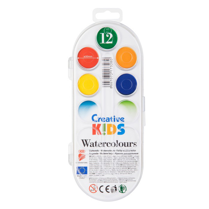 Acuarele Creative Kids, 12 culori 